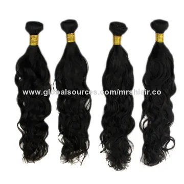 22" Virgin Mongolian Natural Wave Remy Machine Weft Hair