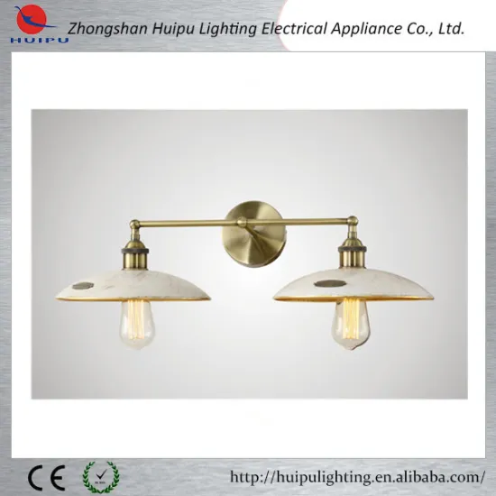 Vintage home decoration brass finish wall lamp with reading light