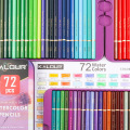 Doğal ahşap renkli kalemler renkli kalem seti
