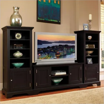 Wooden Espresso Media Room Home Entertainment Furniture