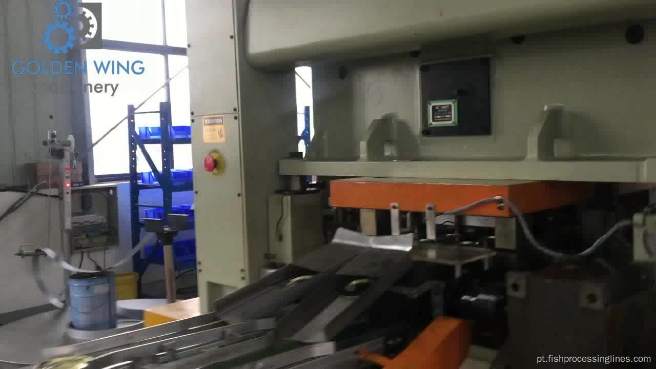 Máquina para fazer latas de sardinha / atum de 2 peças de alta velocidade