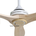 Simple chandelier fan ceiling 3 wood blades