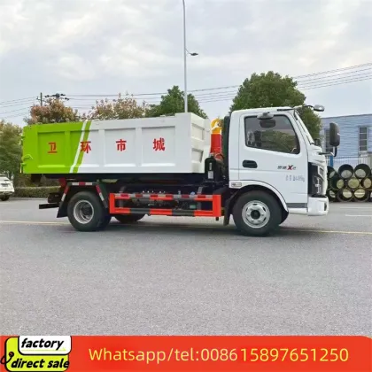 New CLW Hook Arm Garbage Truck 5 Cubic Meters Manual Transmission Light Truck