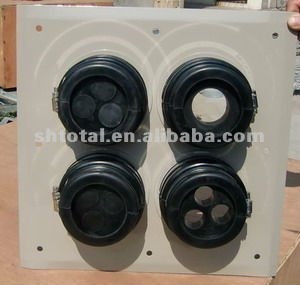 4 ports rubber cable entry boot