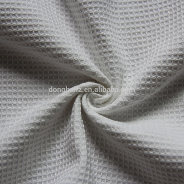 Bleached cotton waffle fabric