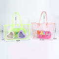 Stor tydlig transparent för sommaren PVC Beach Bag