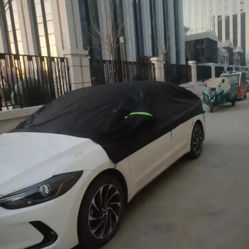 190T Oxford Polyester Waterproof Half Car Cover - Sunshade & Sunproof