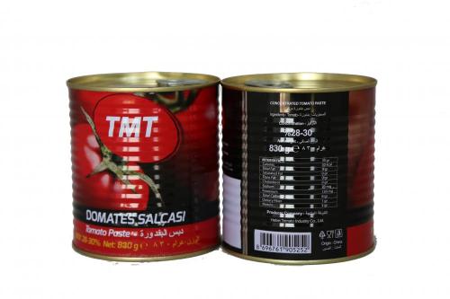 PETTI Canned Tomato paste of 22-24% for Kenya