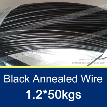 1.2mm Black Annealed Iron Wire/50kgs Per Roll Black Annealed Iron Wire