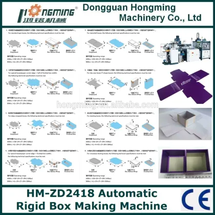 HM-ZD2418 Automatic Jadeite Rigid Box Making Machine