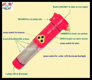 Siren Sound Alarm Flashlight