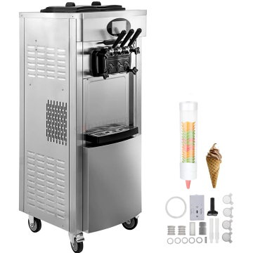 2+1 macchina per il gelato commerciale con doppio compressore - Servire morbido gelato