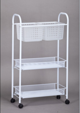3 Tier Square Rolling Cart