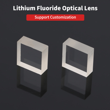 Lensa Optik Lithium Fluoride (LiF) Persegi Presisi