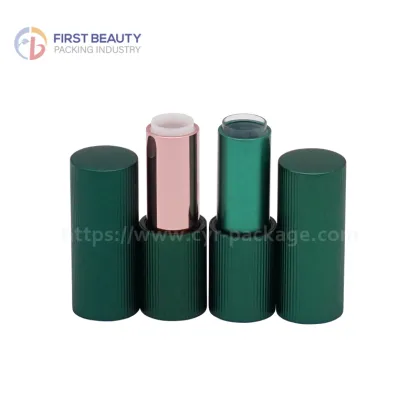 Matte Green Aluminum Lipstick Tubes
