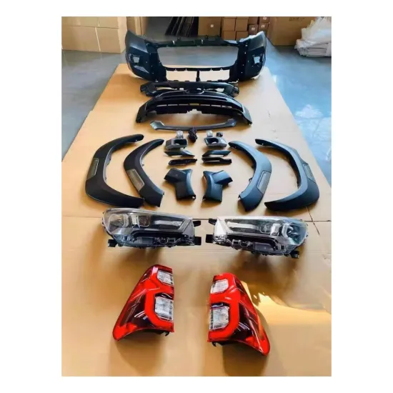 ROCCO Style Auto Body Kit for Hilux 2012-2020: Bumper, Grille, Headlights, Taillights, Fenders
