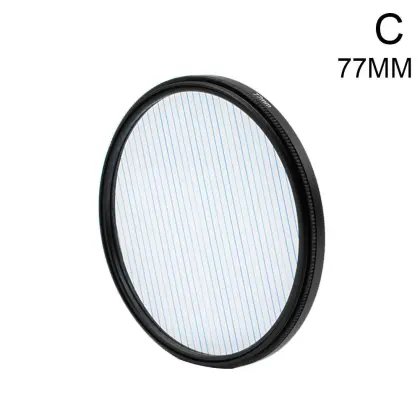 Rainbow Blue Streak Filter Flare for Camera Lenses