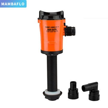 12V DC Aerator Pump for Sea Fishing Baitwell - 800GPH Livewell Pump