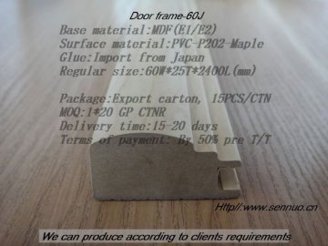 PVC Face MDF Cabinet7Wardrobe Door Frame