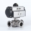 Зажим 3WAY Double Acting Pneumatic Ganitary Ball Valve