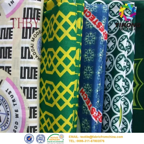 Printed school uniform fabric