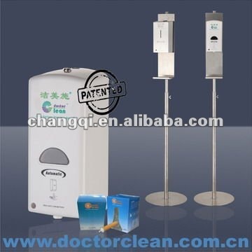 Free stand hand hygiene dispenser system, hand solution manufacturier