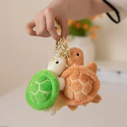 Cute Turtle Octopus Plush Keychain