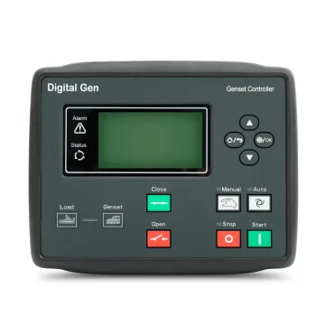 6110NC Genset Controller: Auto Start Stop Switch Panel with Idle Control and LCD Display