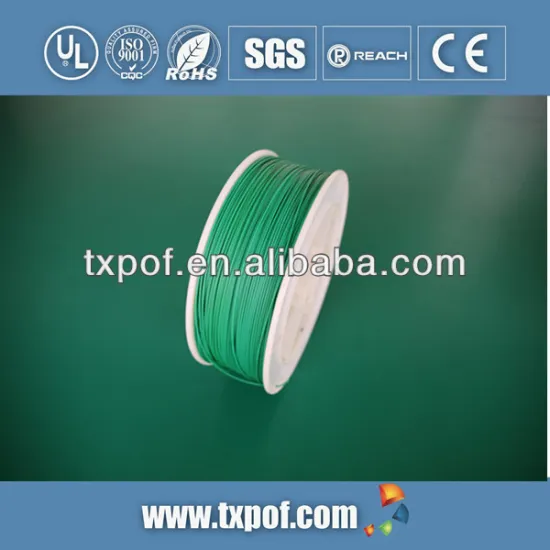 Green Jacket Optic Fiber Cables,Made Of PMMA