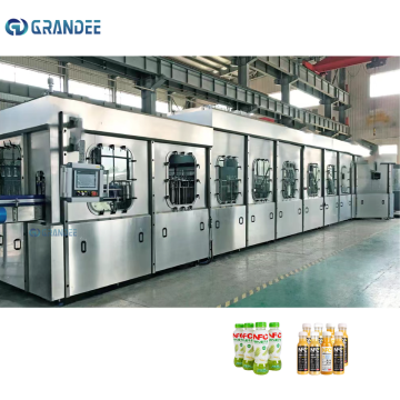 Automatic NFC Aseptic Coconut Juice Bottle Filling and Packing Machine Plant