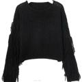 Custom women fringes sleeve sweater