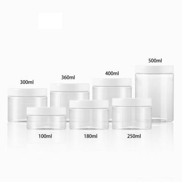 83mm Plastic Jars Black Lids Kitchen Storage Containers