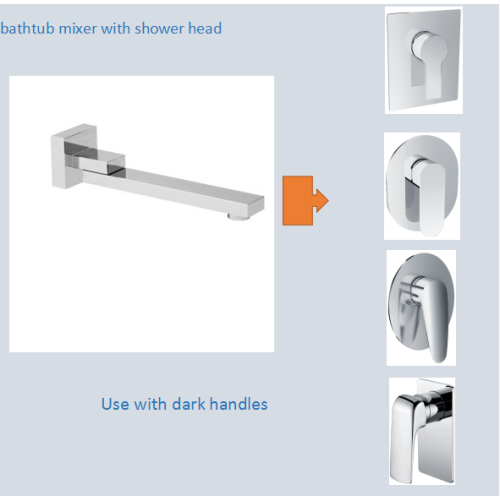 Square Lengthen Shower Spout