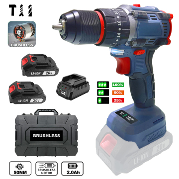 Versatile Brushless Cordless Drill Driver with Lithium Battery