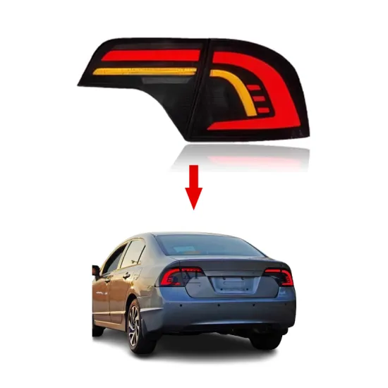 XT Upgrade LED Taillights for 2006-2011 Honda Civic 8th Gen