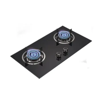 New gas cooker double-burner household liquefied gas desktop embedded fierce fire timer gas stove