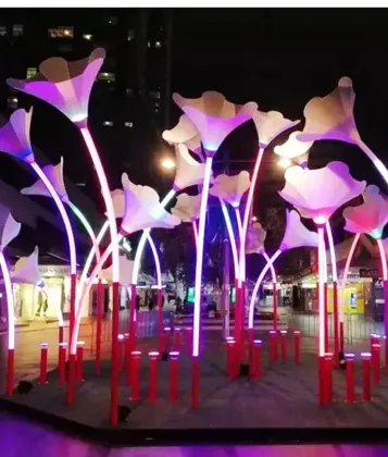 LED Morning Glory Shaped Light