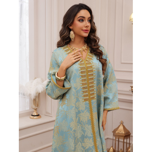 بدلیجات هات فیکس عید V-Neck Jalabiya Abaya