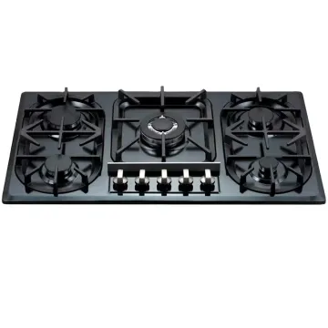 Hot selling gas cooker LPG smart gas cooktops stainless steels top  5 burner gas stove for kitchen