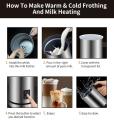Café leche frother calentador de leche automática