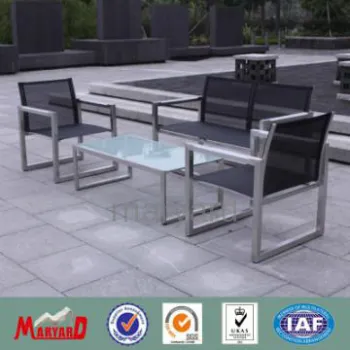Stainless steel and sling furniture outdoor dining set MY13SSMD01
