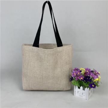 Fashion Jute Tote Sacs imprimables