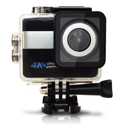 The 2017 New design touch screen 4K action camera IMX 117 Stabilization Audio controller NOVATEK 96660 yi action cam 4k