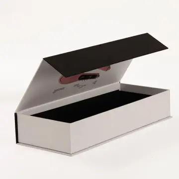 Custom White Matt Gift Book Shape Paper Box