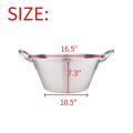 17Quart Heavy Duty Stainless Steel Large Cazo Comal