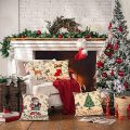 Merry Christmas Pillow Farmhouse Christmas Throw Pillow