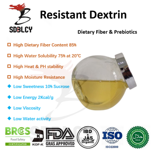 Fibra dietética solúvel para dextrina resistente a tapioca orgânica