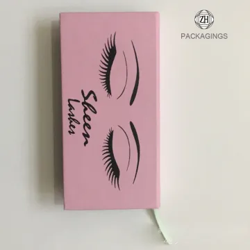 Hand made eyelash packaging false eyelashes box