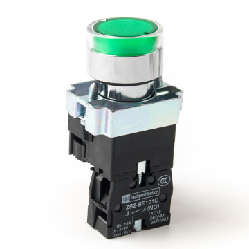 XB2 22mm Momentary Button Switch with LED Light - Start-Stop Self-reset Switch