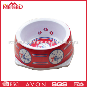 Promotional unbreakable melamine plastic pet bowl